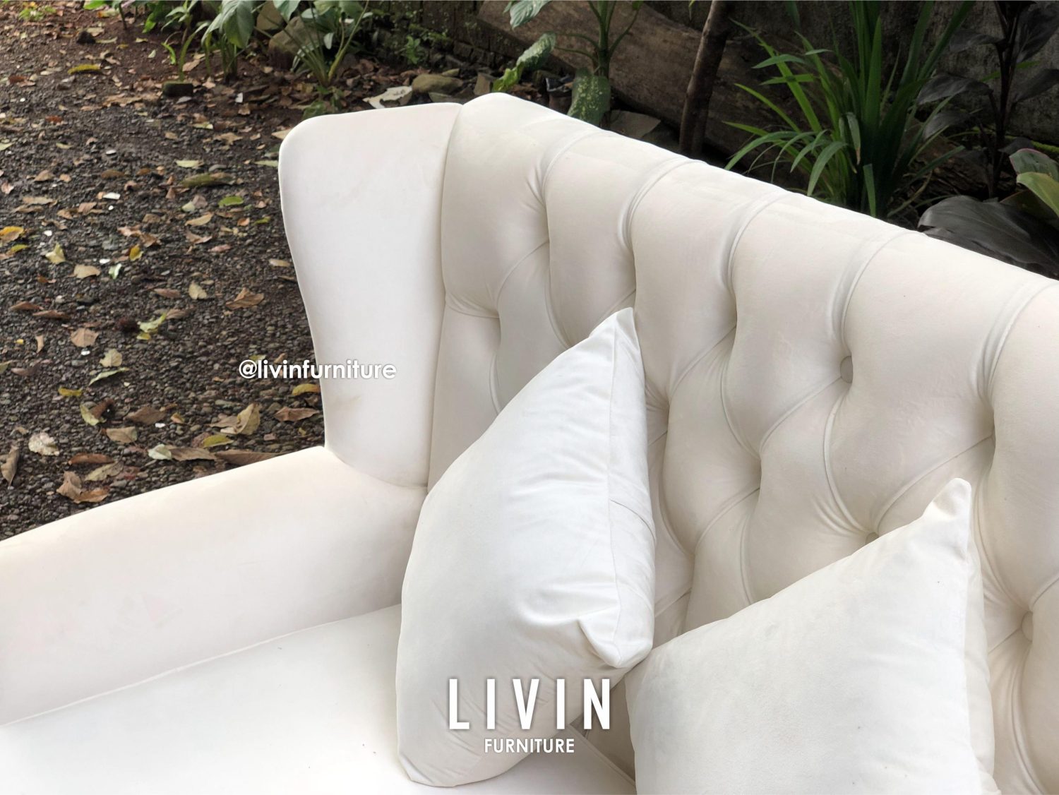 Sofa Tamu Sandaran Tinggi Scandinavian
