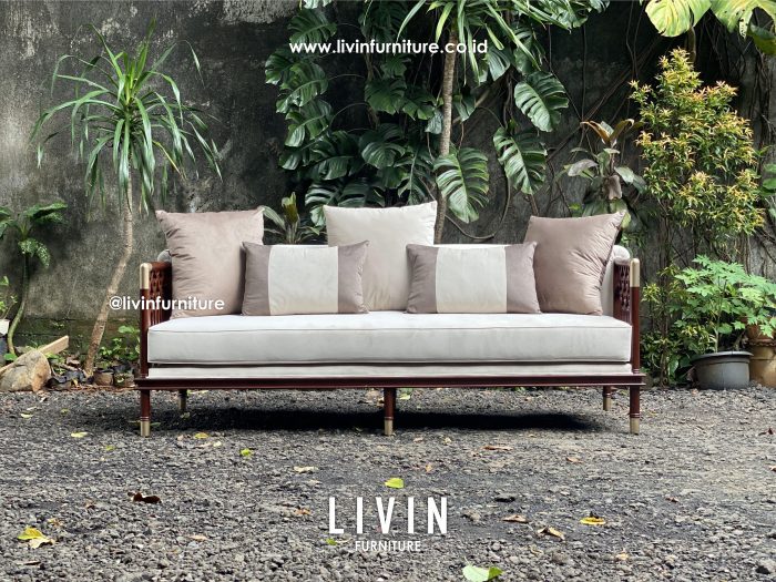 Kursi Sofa Jati 3 Seater Klasik Modern