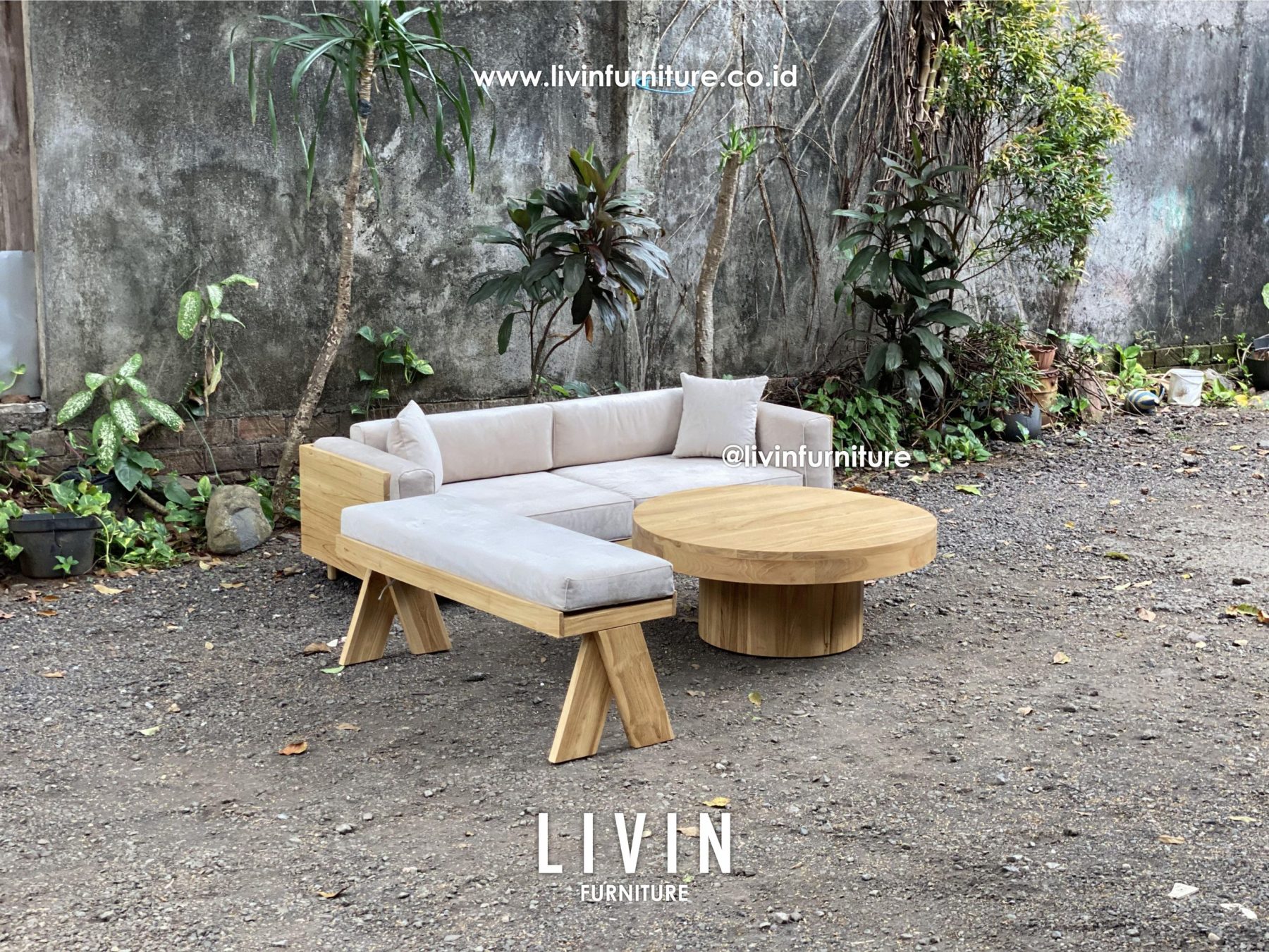 Kursi Sofa Tamu Jati Set Scandinavian Modern Minimalis