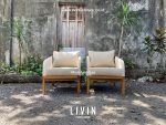 Kursi Sofa Single Seater Jati Tali Rope Modern Mewah Minimalis