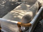 Kursi Sofa 2 Seater Jati Tali Rope Modern Mewah Minimalis