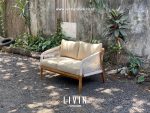 Kursi Sofa 2 Seater Jati Tali Rope Modern Mewah Minimalis