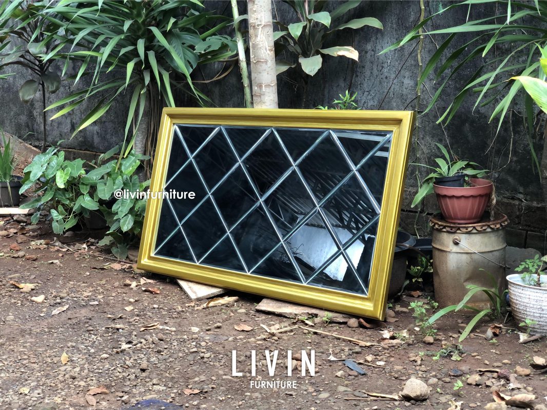Kaca Bevel Cermin Hiasan Dinding Modern Minimalis