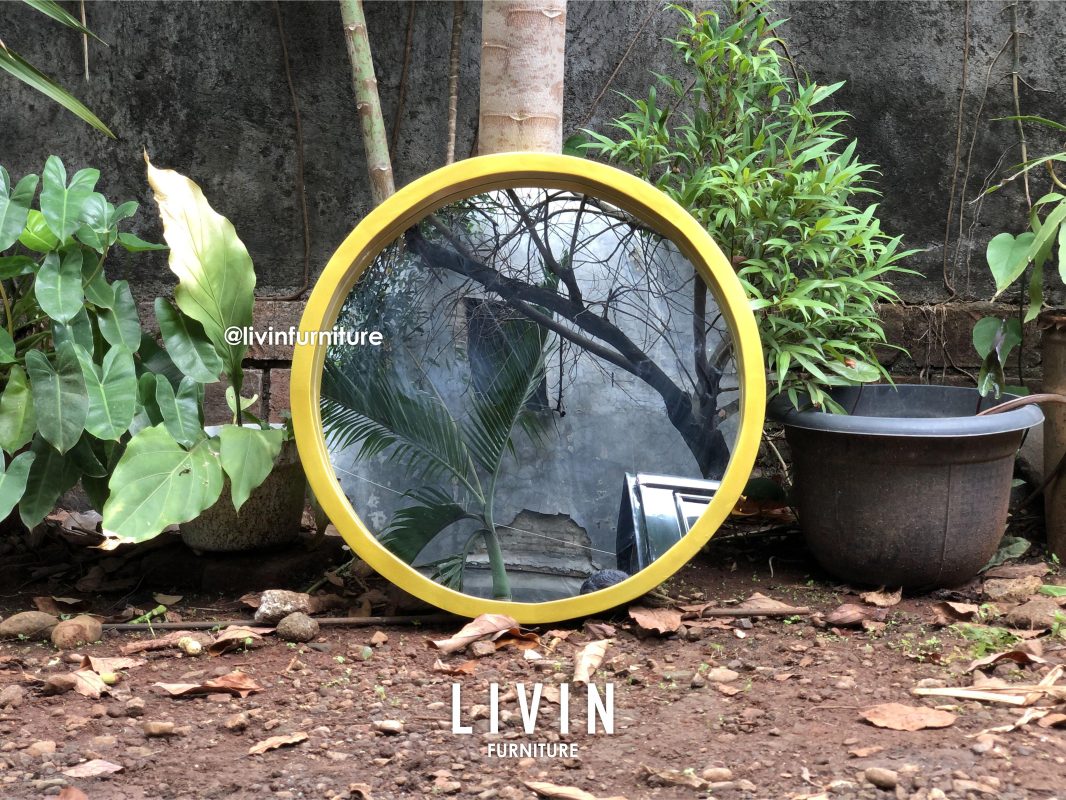 Kaca Cermin Bulat Bundar Modern Minimalis