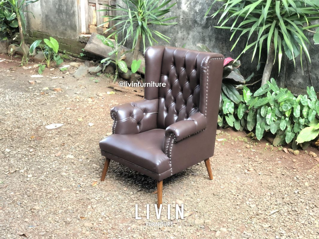 Sofa Chester 1 Seater Jati Klasik Modern Mewah