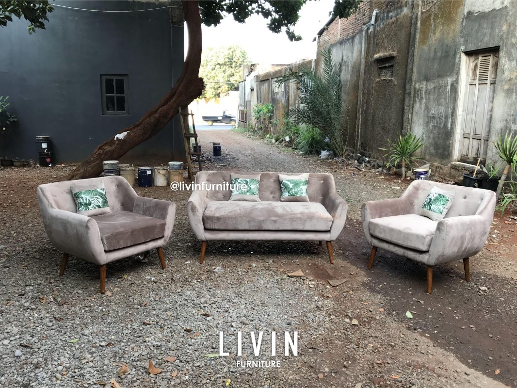 Sofa Tamu 211 Jati Retro Modern Minimalis