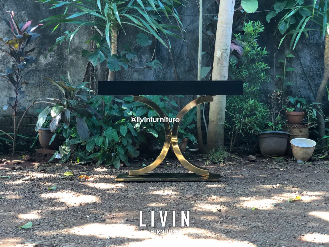 Meja Konsol Stainless 3 Laci Modern Mewah