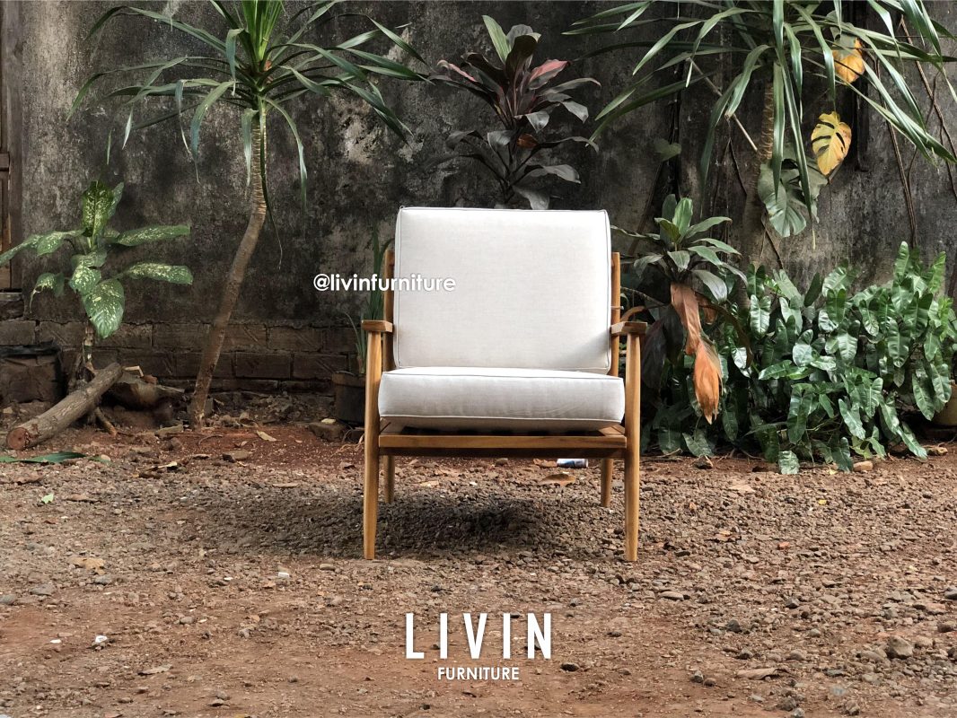 Kursi Busa Single Seater Jati Modern Minimalis