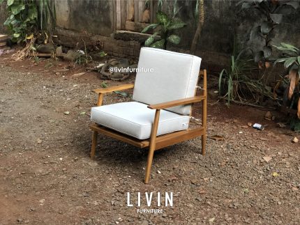 Kursi Busa Single Seater Jati Modern Minimalis