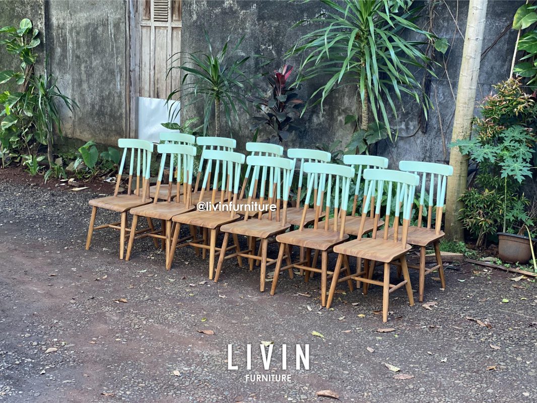 Kursi Makan Jati Jari Jari Klasik Minimalis