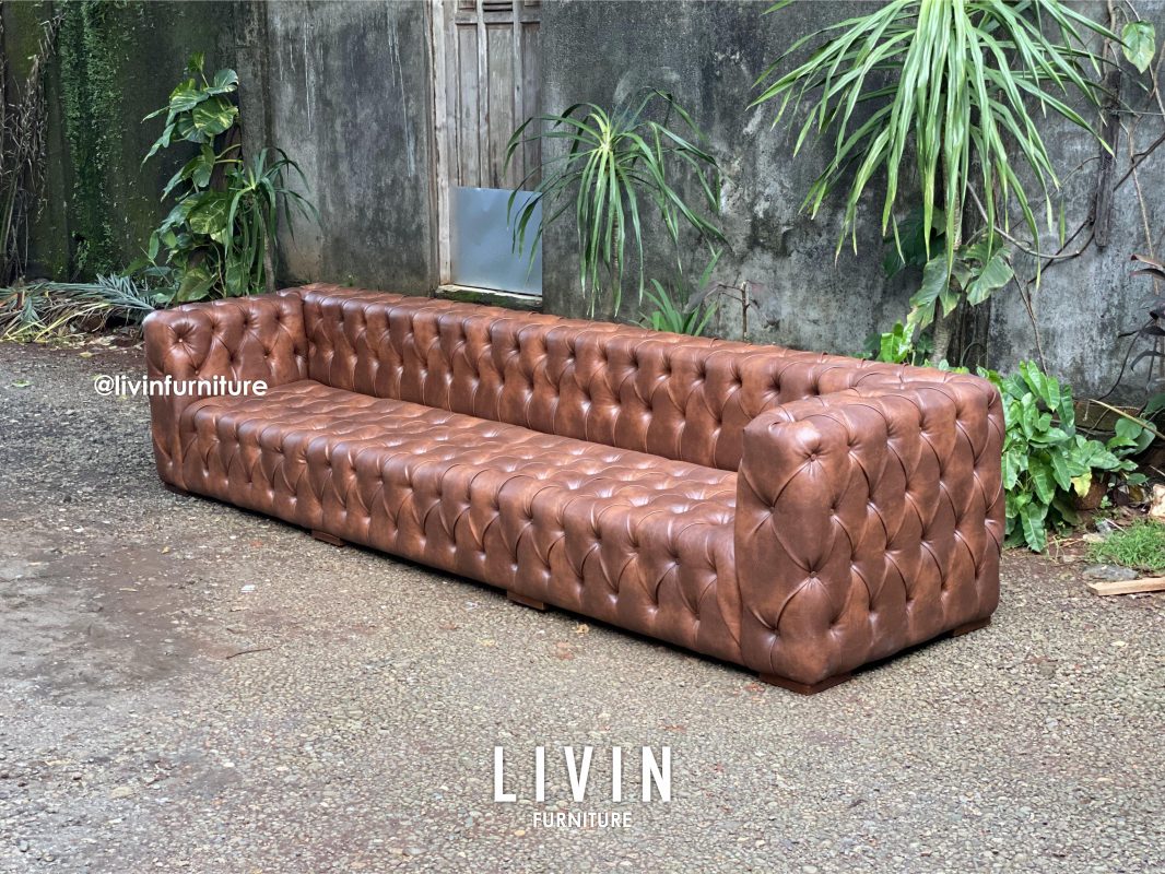 Sofa Chesterfield 4 Meter Klasik Modern Mewah