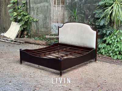 Dipan Tidur Jati Klasik Sandaran Sofa Modern Minimalis