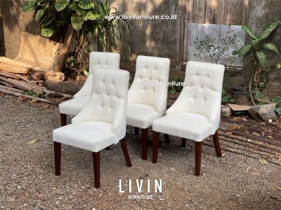 Kursi Makan Sofa Chester Modern Mewah Minimalis