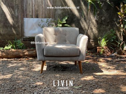 Sofa Retro Jati Single Modern Minimalis