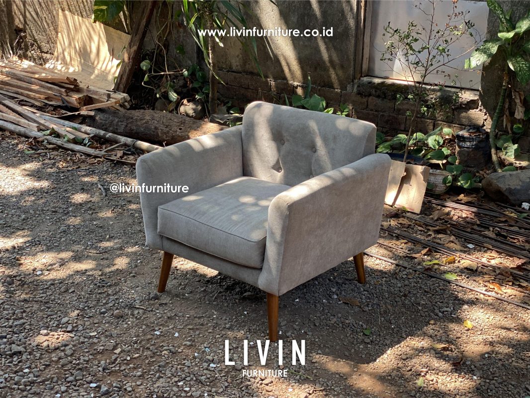 Sofa Retro Jati Single Modern Minimalis