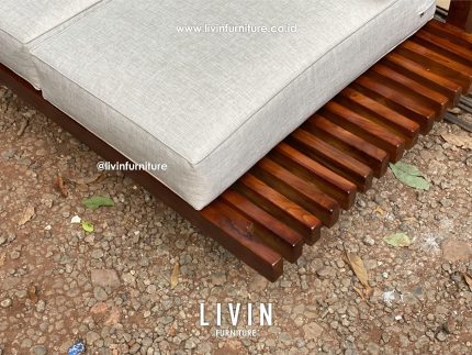 Kursi Sofa Cafe Jati Vintage Modern Minimalis