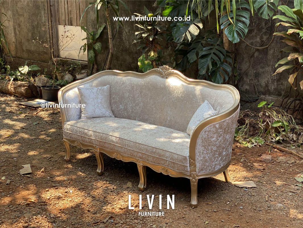 Sofa Ukir 3 Seater Klasik Modern Minimalis