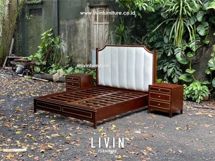 Set Dipan Tempat Tidur Jati Sofa Klasik Minimalis