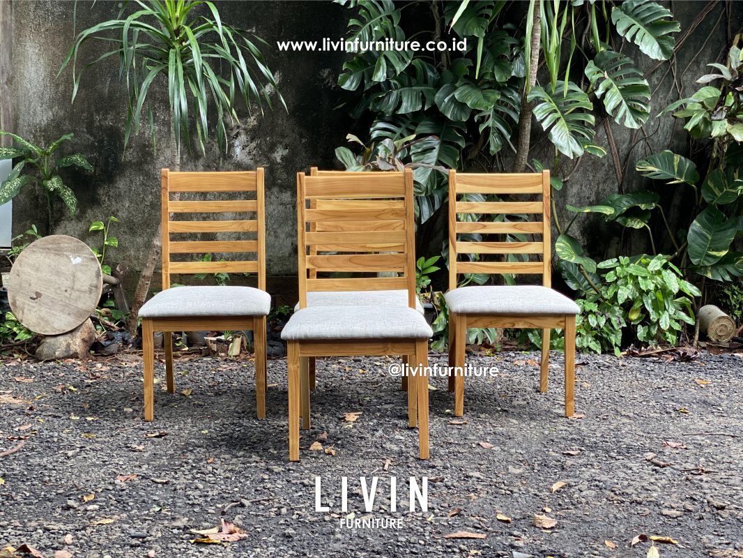 Kursi Makan Jati Sofa PIllar Modern Minimalis