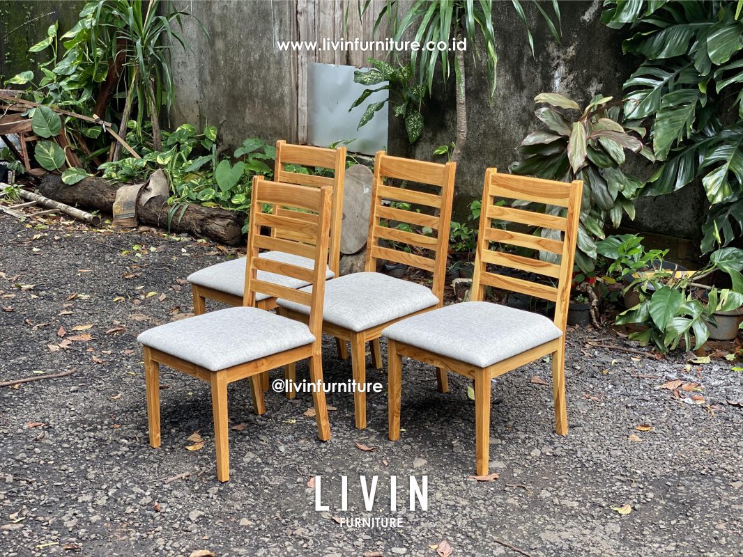 Kursi Makan Jati Sofa PIllar Modern Minimalis