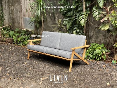 Kursi Tamu Sofa 2 Seater Jati Klasik Minimalis