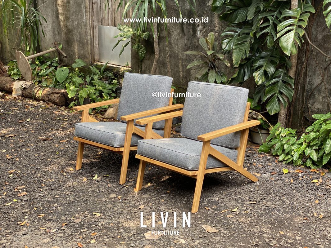 Kursi Jati Sofa 1 Seater Klasik Modern Minimalis