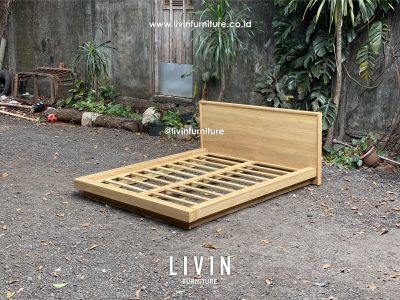 Tempat Tidur Dipan Jati Japandi Modern Minimalis