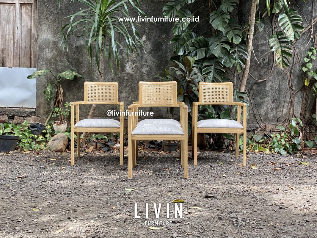 Kursi Makan Jati Rotan Sofa Modern Minimalis