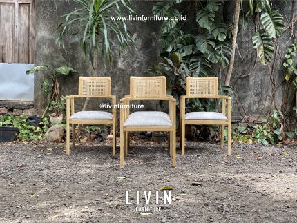 Kursi Makan Jati Rotan Sofa Modern Minimalis
