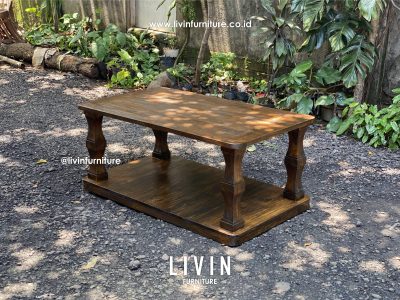 Meja Tamu Jati Rustic Klasik Mewah Minimalis