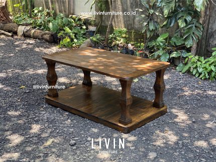 Meja Tamu Jati Rustic Klasik Mewah Minimalis