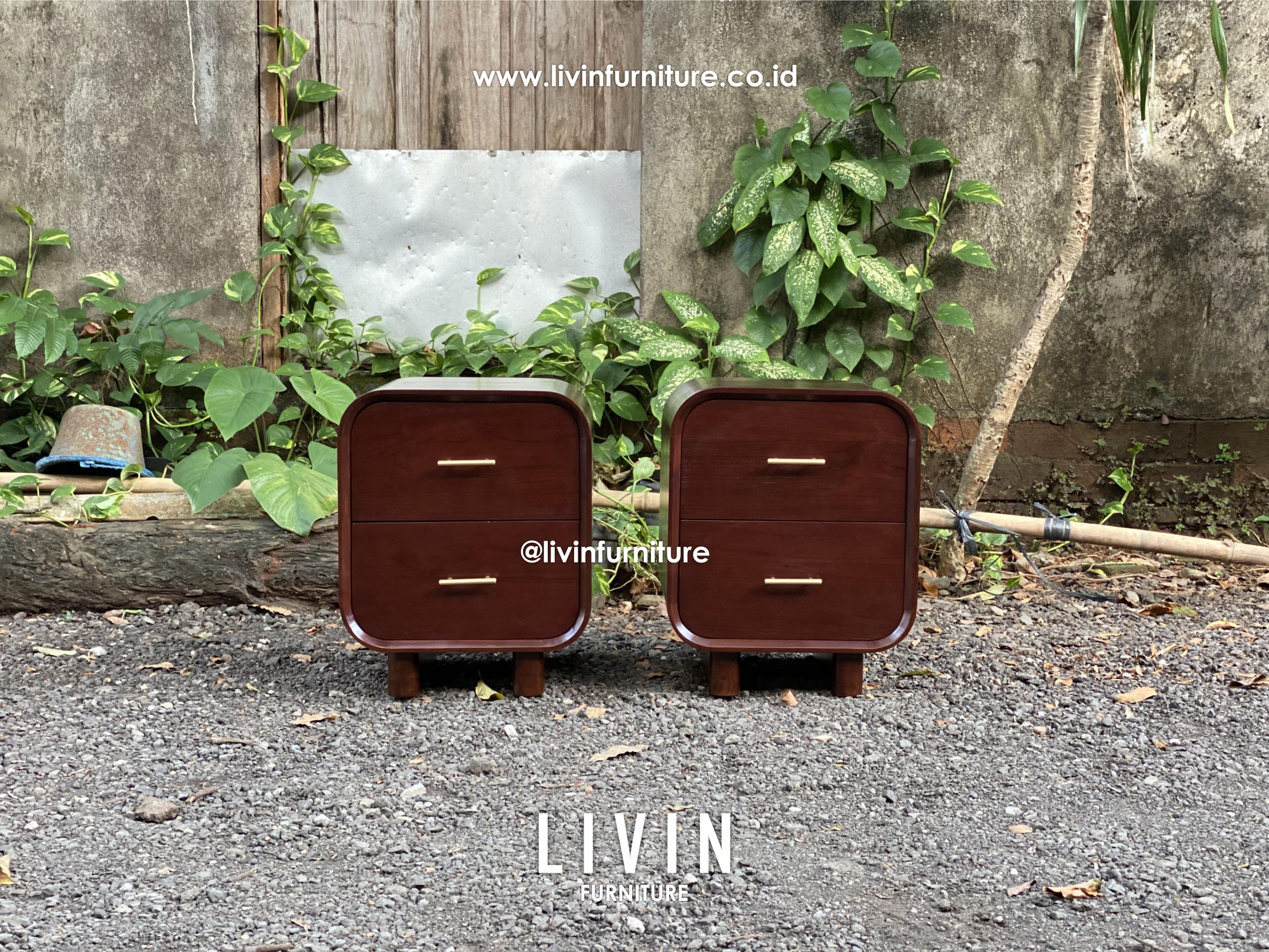 Nakas Jati 2 Laci Retro Modern Mewah Nakas Jati 2 Laci Retro Modern Mewah