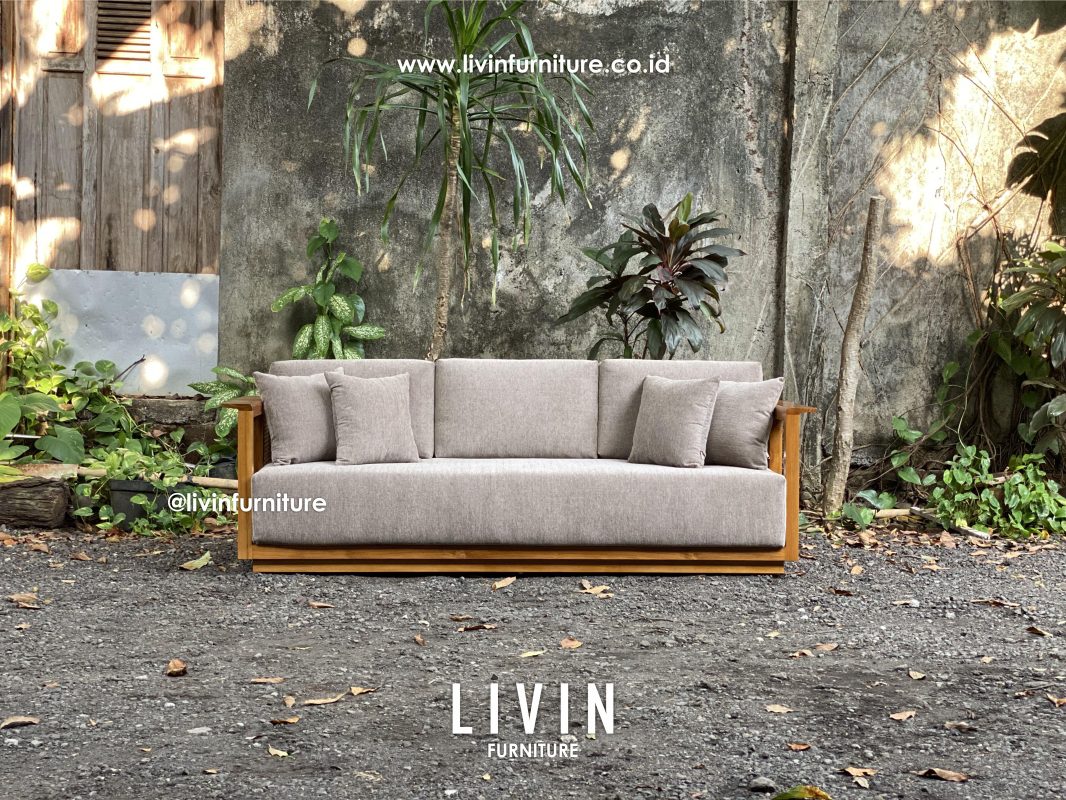 Sofa Jati Rotan Modern 3 Seater Modern Minimalis