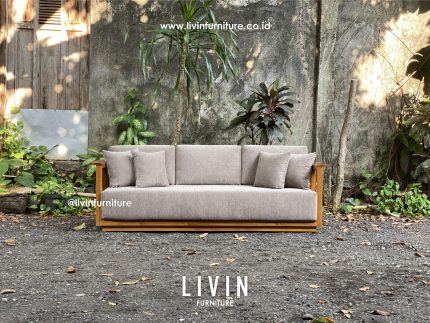 Sofa Jati Rotan Modern 3 Seater Modern Minimalis