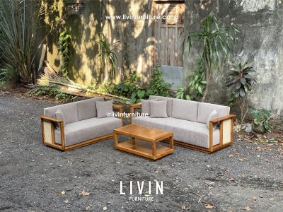 Sofa Tamu Jati Rotan Modern 32 Meja Minimalis