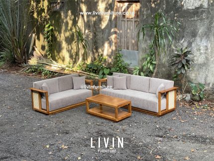 Sofa Tamu Jati Rotan Modern 32 Meja Minimalis