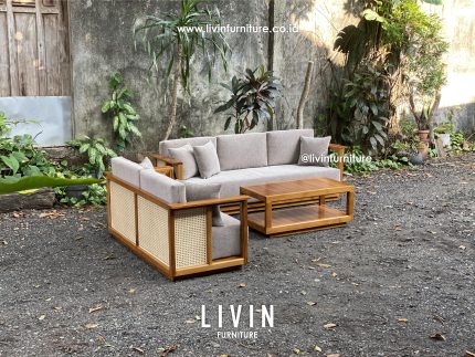 Sofa Tamu Jati Rotan Modern 32 Meja Minimalis