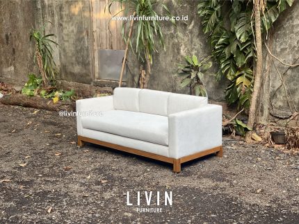 Kursi Sofa Jati 3 Seater Modern Minimalis