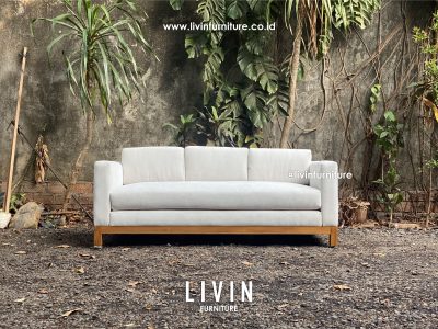 Kursi Sofa Jati 3 Seater Modern Minimalis
