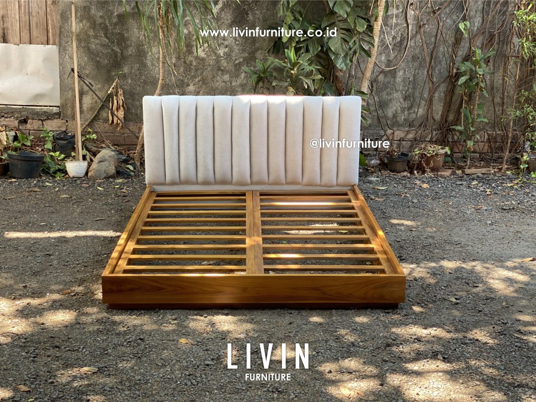 Tempat Tidur Jati Sofa Natural Modern Minimalis