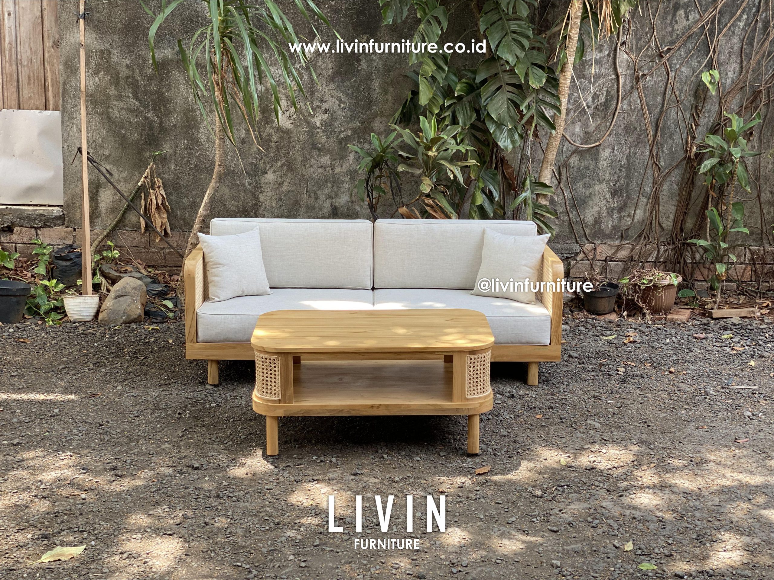 Kursi Sofa Tamu Jati Rotan 2 Seater Meja Minimalis Kursi Sofa Tamu Jati Rotan 2 Seater Meja Minimalis