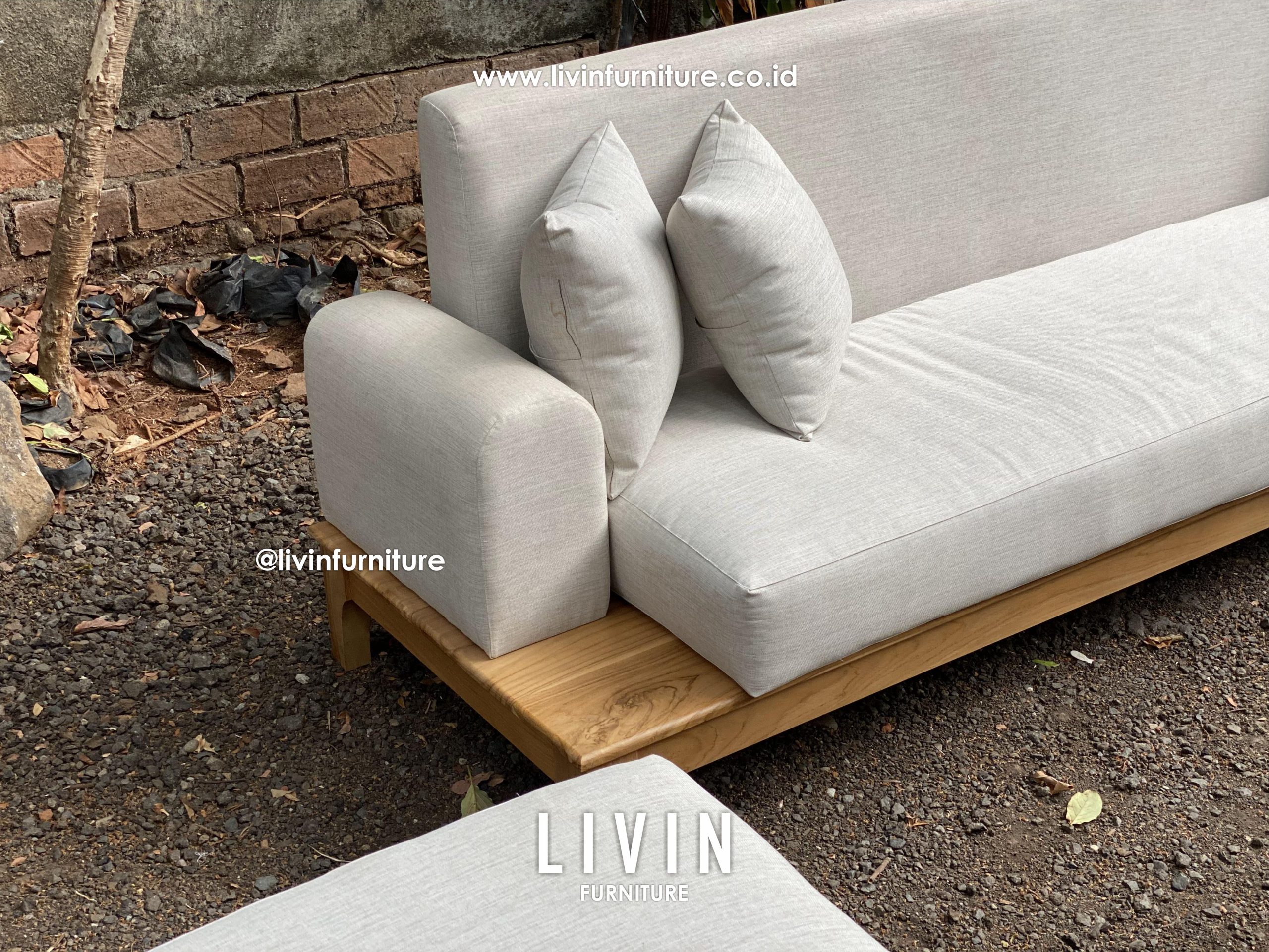 Sofa Tamu Sudut Leter L Jati Modern Minimalis Sofa Tamu Sudut Leter L Jati Modern Minimalis