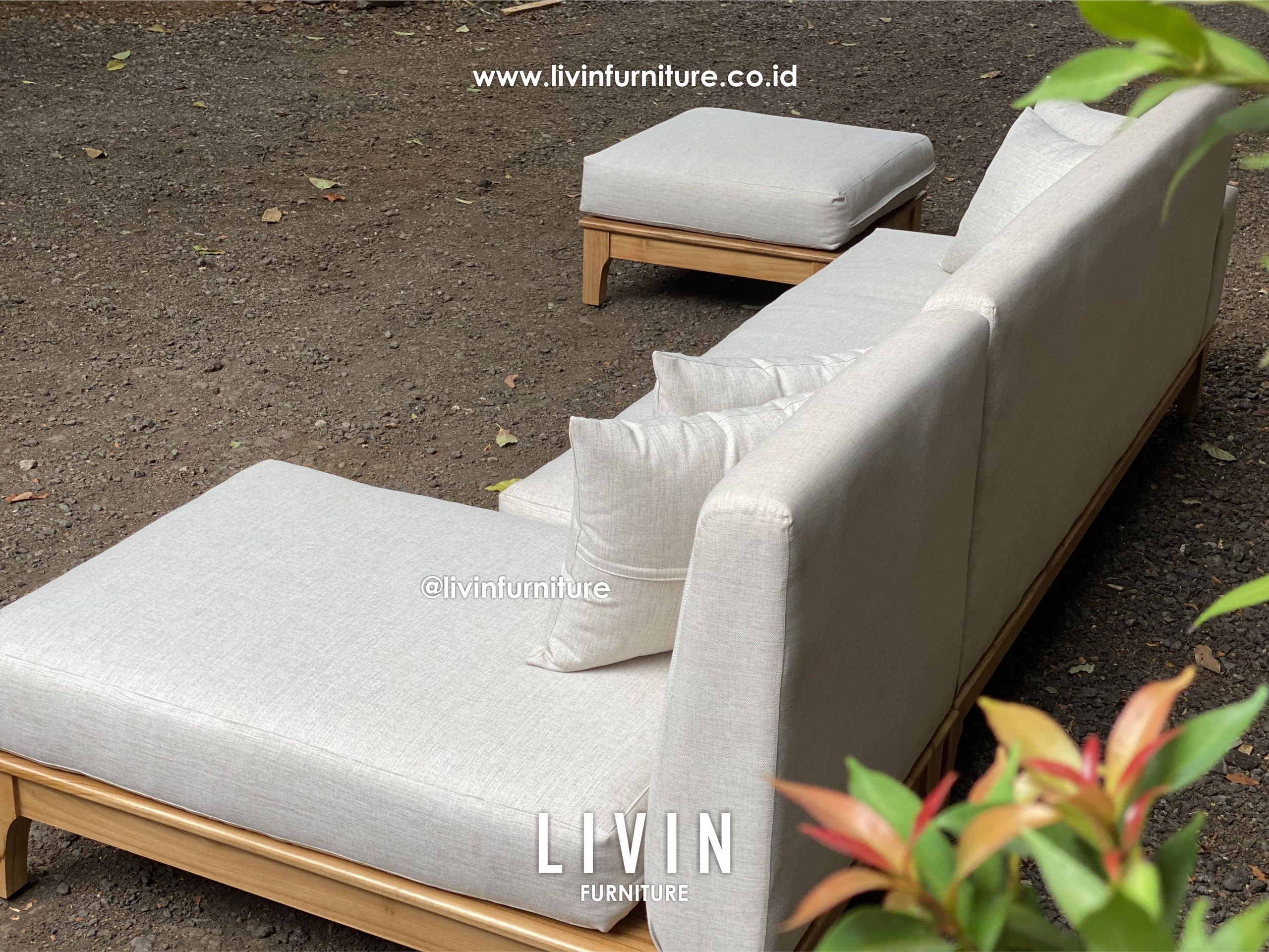 Sofa Tamu Sudut Leter L Jati Modern Minimalis Sofa Tamu Sudut Leter L Jati Modern Minimalis