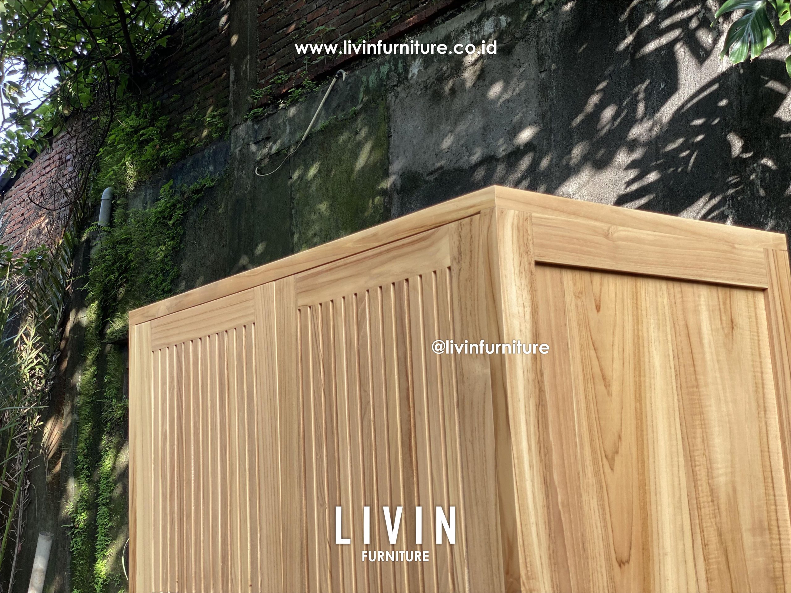 Lemari Pakaian Jati 2 Pintu Japandi Modern Minimalis Lemari Pakaian Jati 2 Pintu Japandi Modern Minimalis