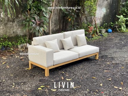 Kursi Sofa Tamu Japandi 2 Seater Modern Minimalis
