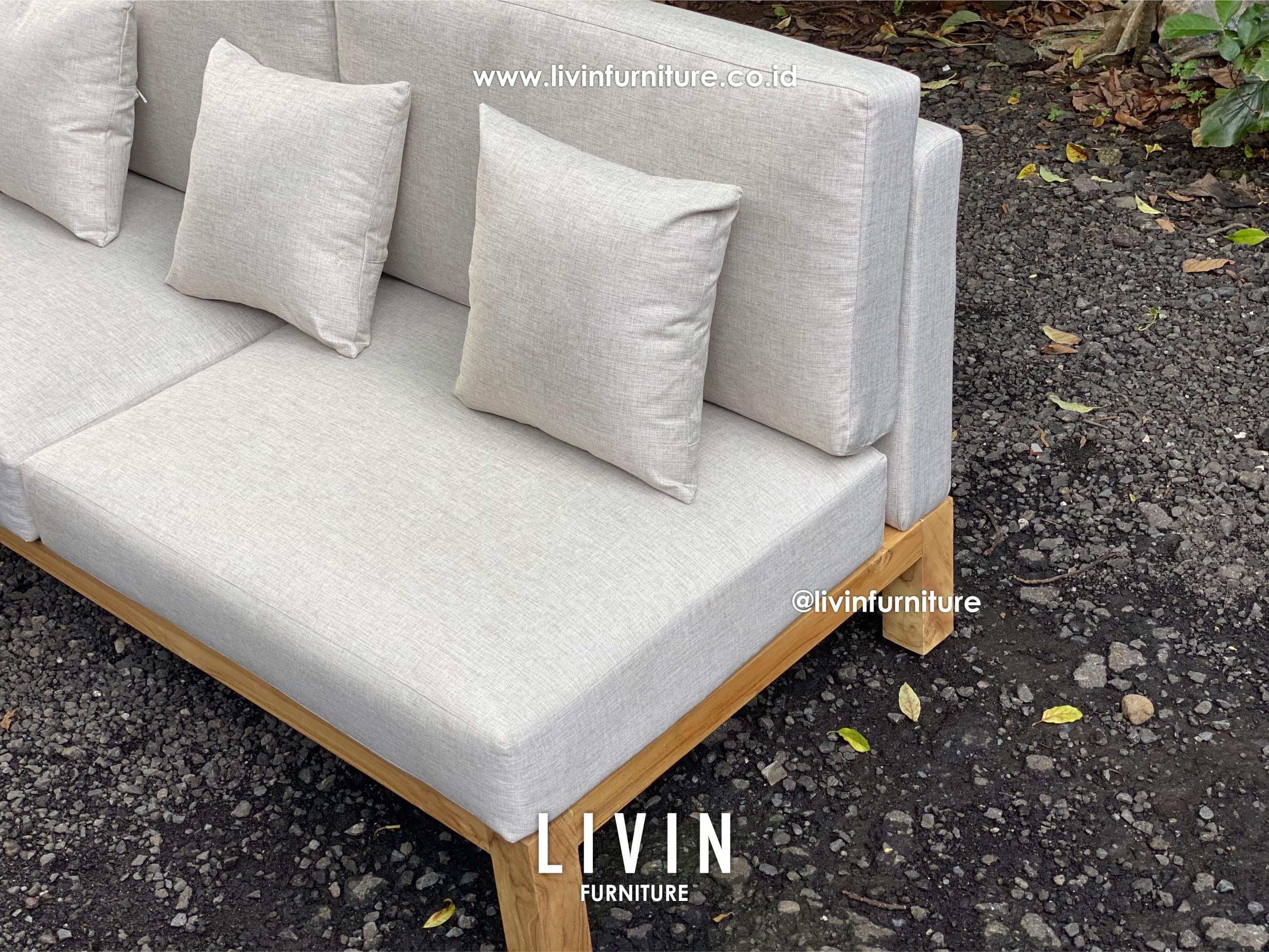 Kursi Sofa Tamu Japandi 2 Seater Modern Minimalis Kursi Sofa Tamu Japandi 2 Seater Modern Minimalis