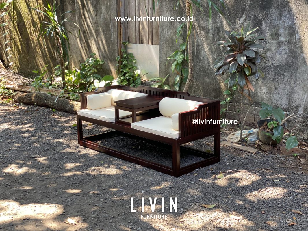 Sofa Santai Jati Meja Tengah Klasik Modern Minimalis