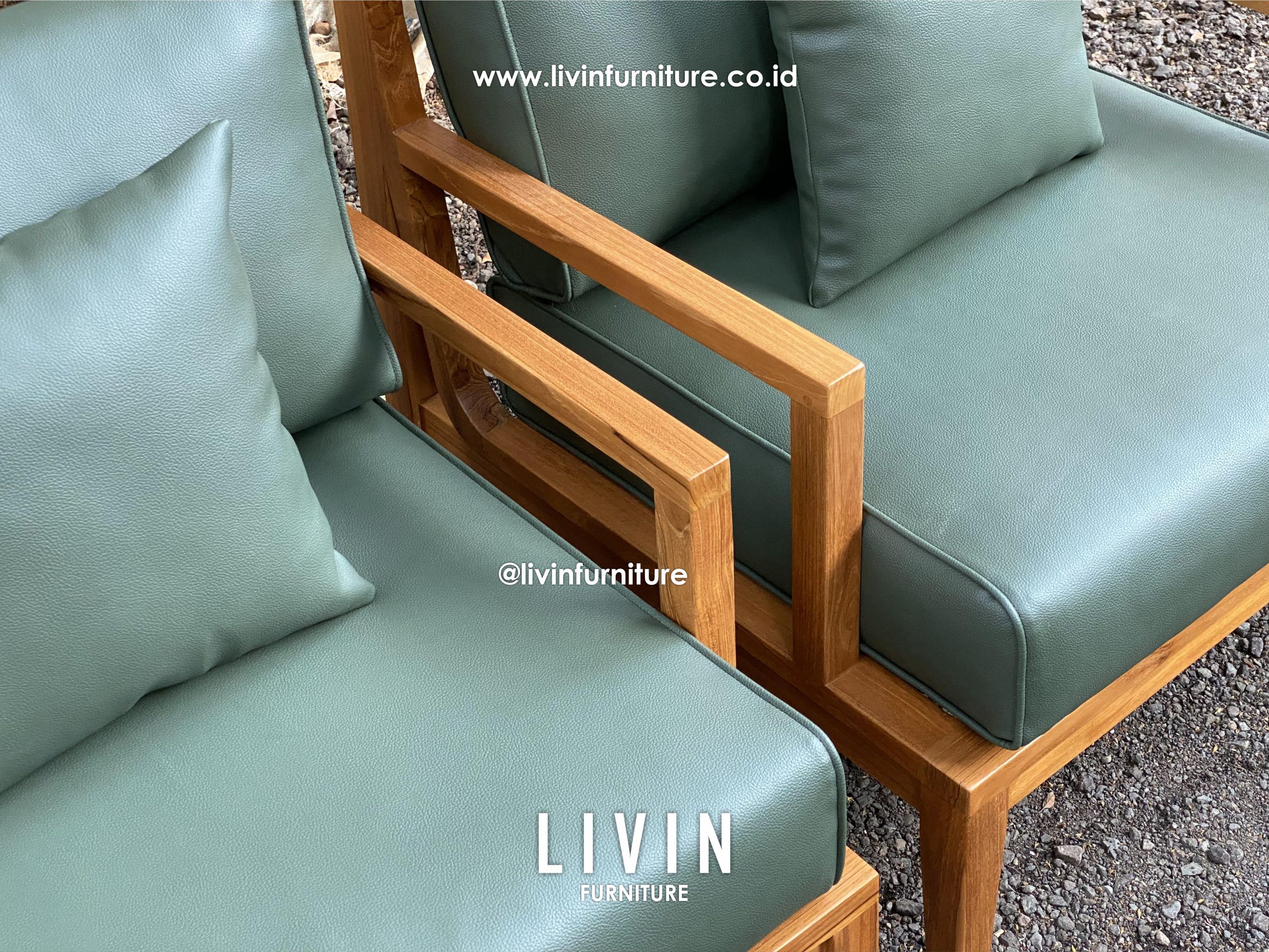 Kursi Jati Sofa Single Seater HIjau Klasik Minimalis Kursi Jati Sofa Single Seater HIjau Klasik Minimalis