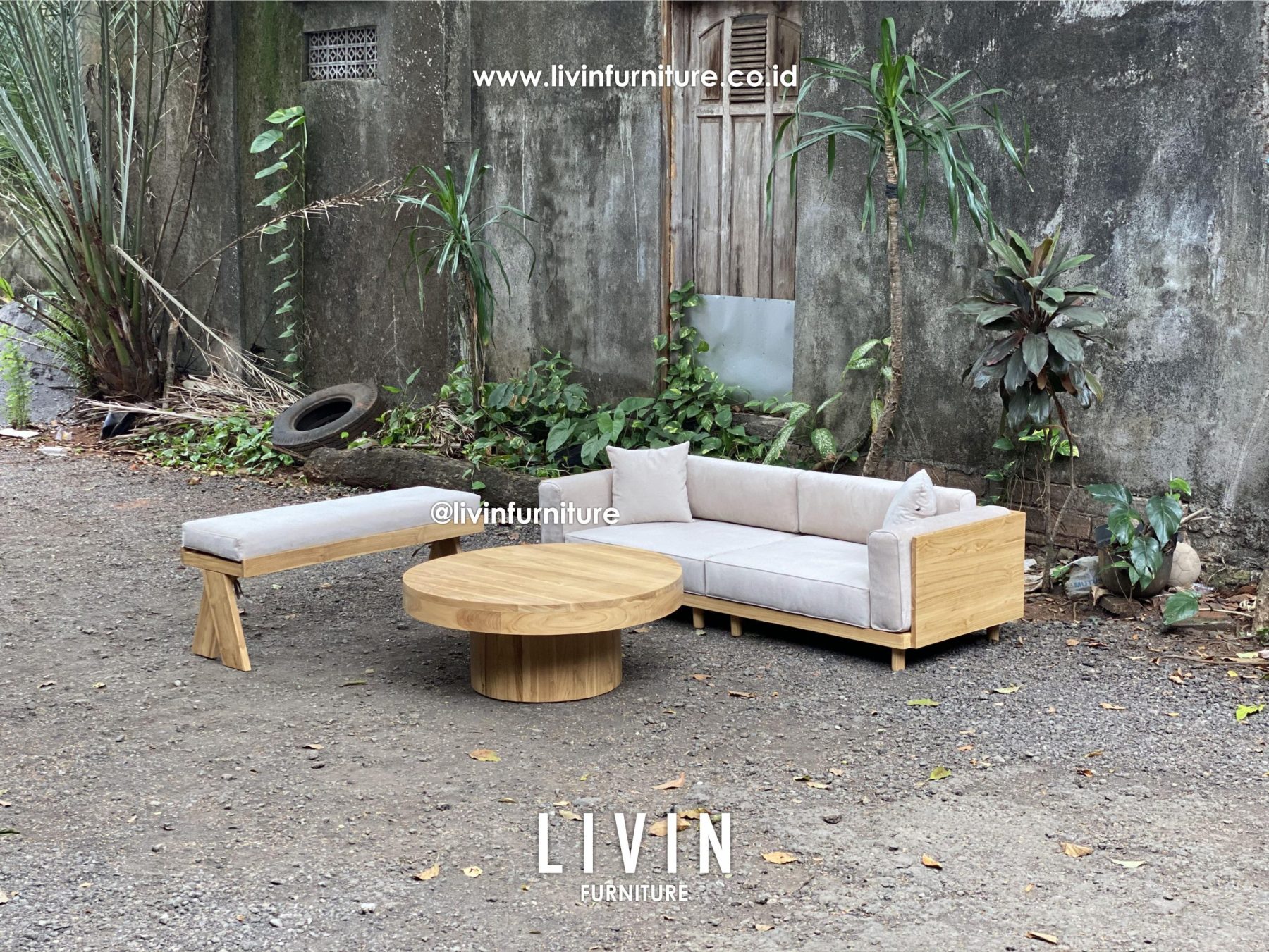 Kursi Tamu Sofa Jati Set Japandi Modern Minimalis Kursi Tamu Sofa Jati Set Japandi Modern Minimalis
