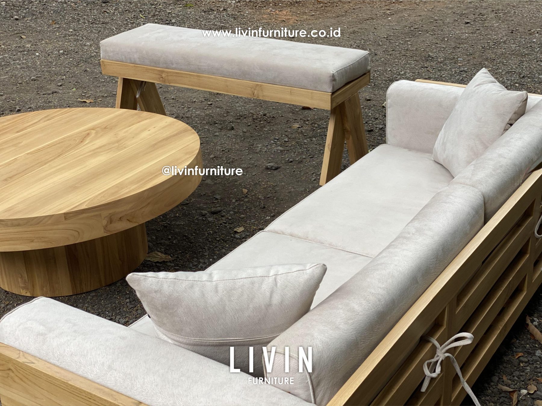 Kursi Tamu Sofa Jati Set Japandi Modern Minimalis Kursi Tamu Sofa Jati Set Japandi Modern Minimalis
